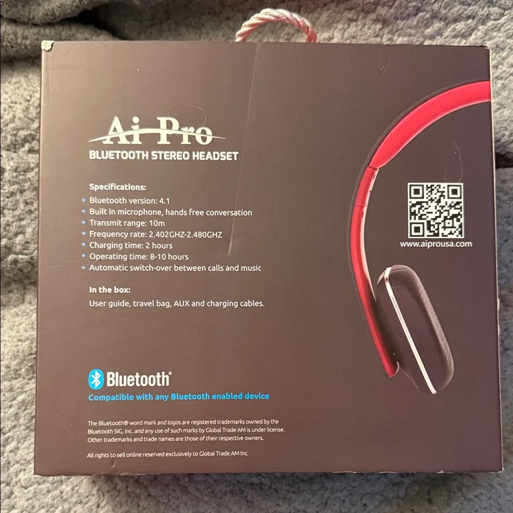 Bluetooth Stereo Headset - Black